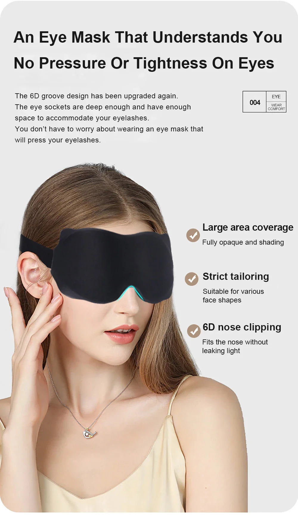 3D Soft Padded Contour Sleep Mask