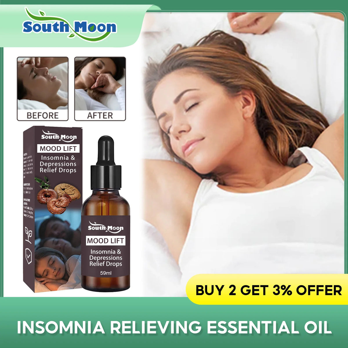 South Moon Nighttime Aromatherapy Oil - 59ml
