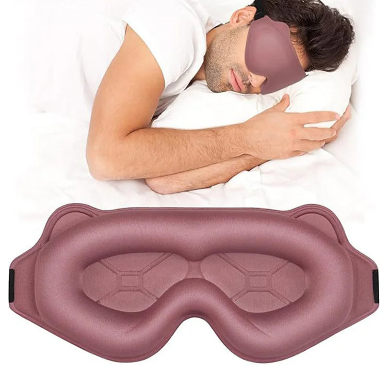 3D Contoured Sleep Eye Mask Weighted Side Sleepers Soft Comfortable Travel Nap Sleep Light Blocking No Eye Pressure Men Women