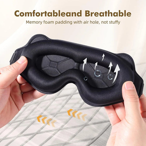 3D Contoured Sleep Eye Mask Weighted Side Sleepers Soft Comfortable Travel Nap Sleep Light Blocking No Eye Pressure Men Women