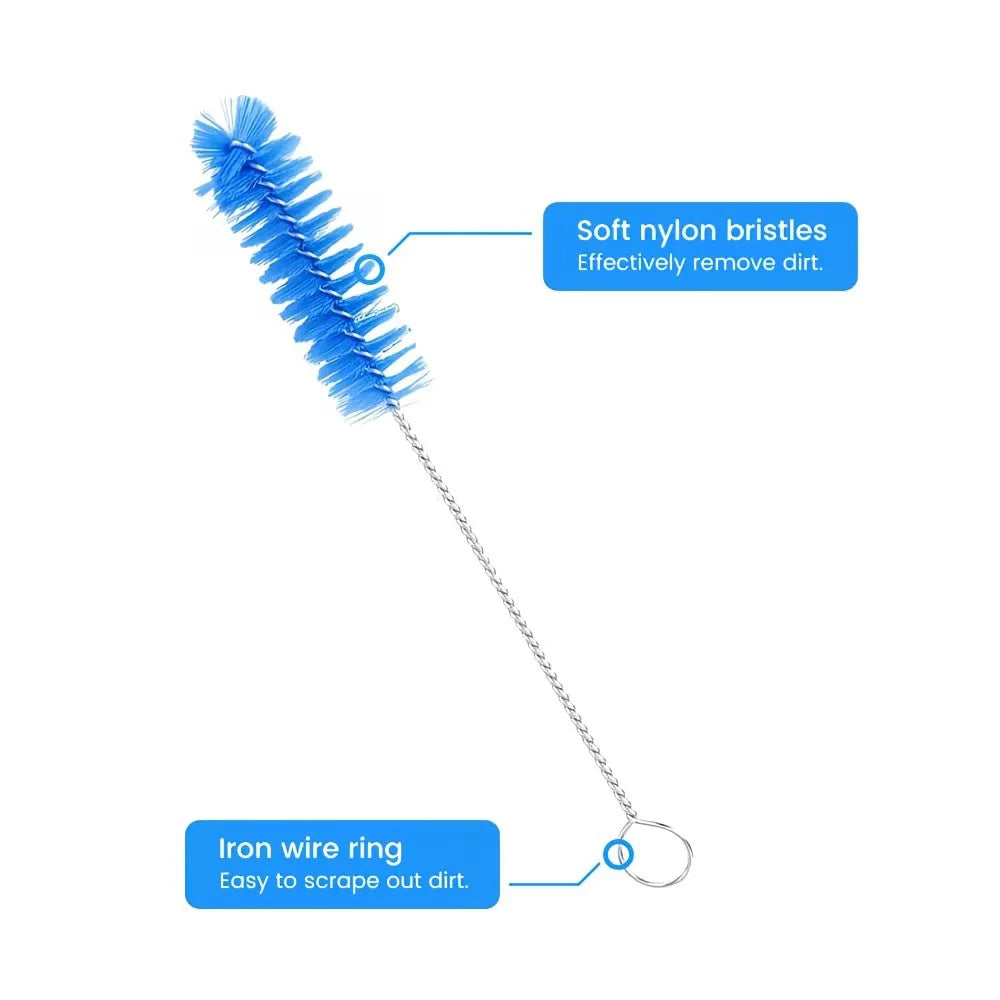 Cpap Cleaning Kit, Used for Cleaning Tubing, Masks, Headgear, and Straps, 1 Tubing Cleaning Brush, 1 Cpap Hook, 1 Foldable Washbasin, Cpap Supplies, Compatible with Standard Tubes with a Diameter of 15-22mm