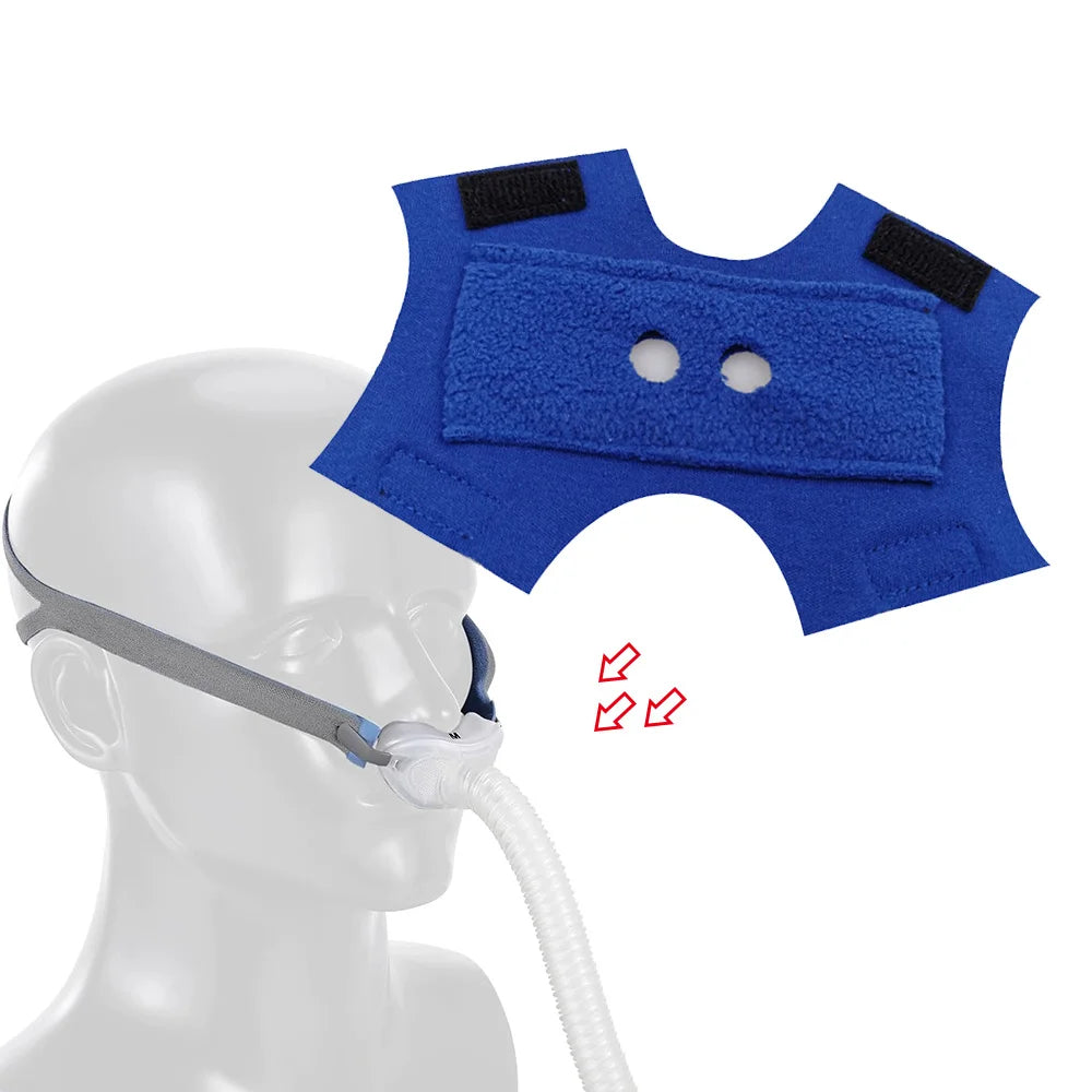 CPAP Nose Pillow Headband Full Cotton Cloth Cover Sleep Apnea Anti Snoring Ventilator Respirator Accessory Breathable Universal