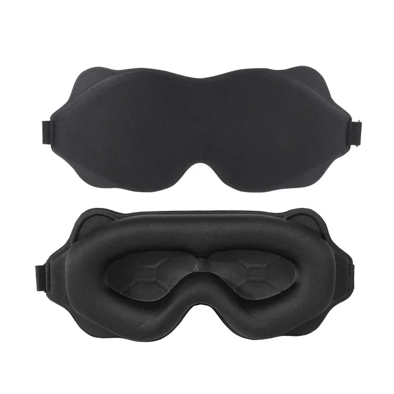 3D Weighted Memory Foam Sleep Mask with Silky Finish