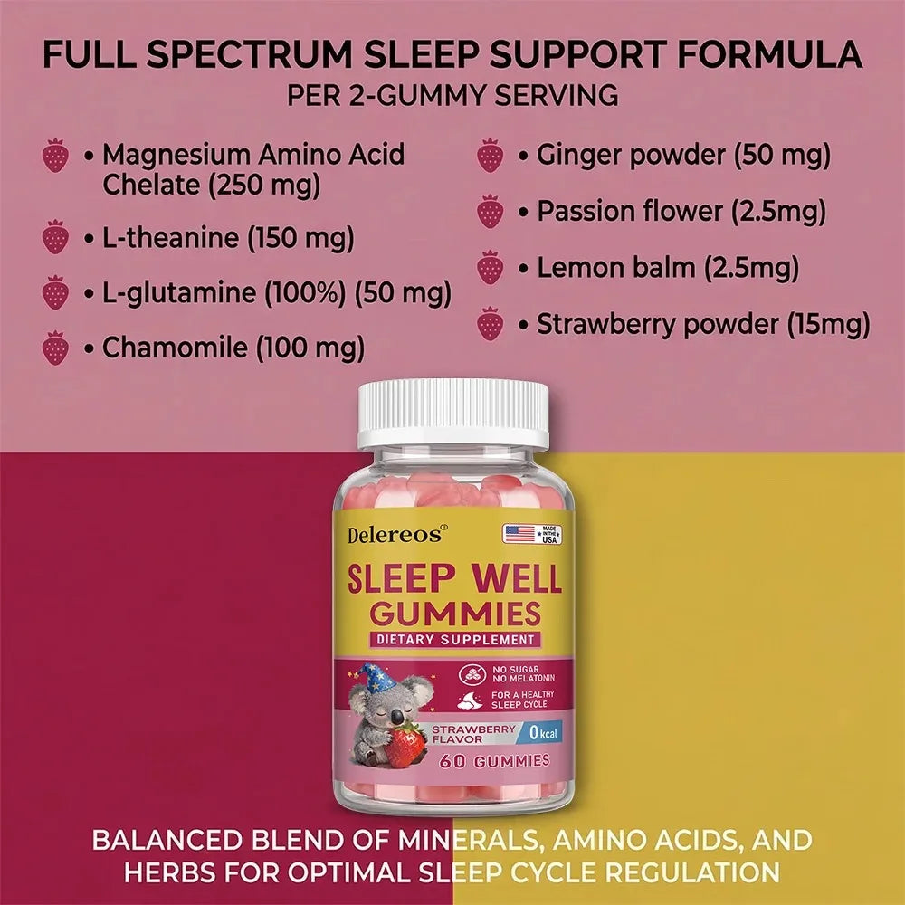 Vegan Sleep Support Gummies - 60 Count