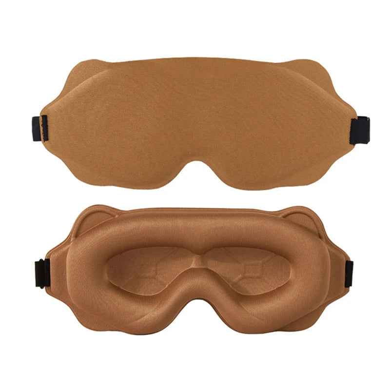 3D Contoured Sleep Eye Mask Weighted for Side Sleepers Soft Comfortable 100% Blockout No Eye Pressure Men Women