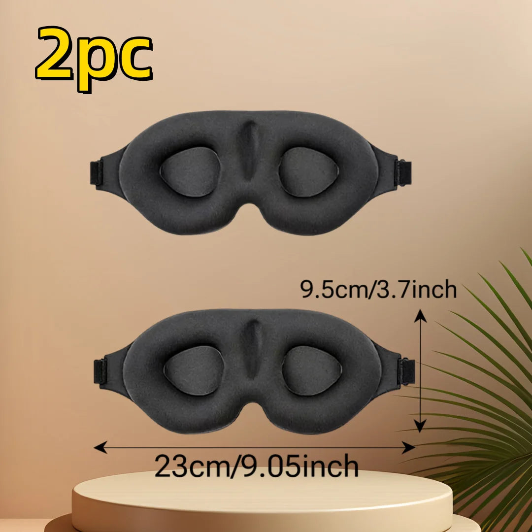 3D Contour Blackout Sleep Mask for Travel