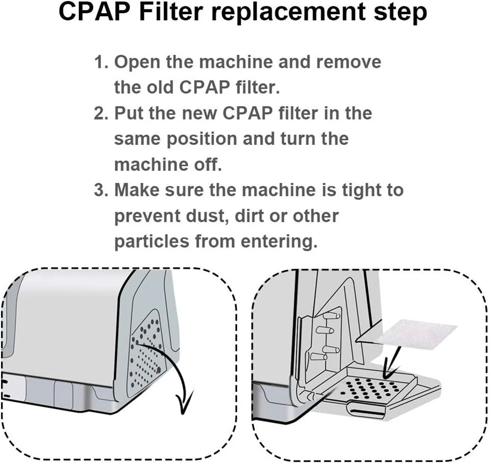 50/100Pcs CPAP Filters for ResMed AirSense 10 AirCurve 10 S9 Machine Premium Replacement Filter Sleep Apnea Accessories