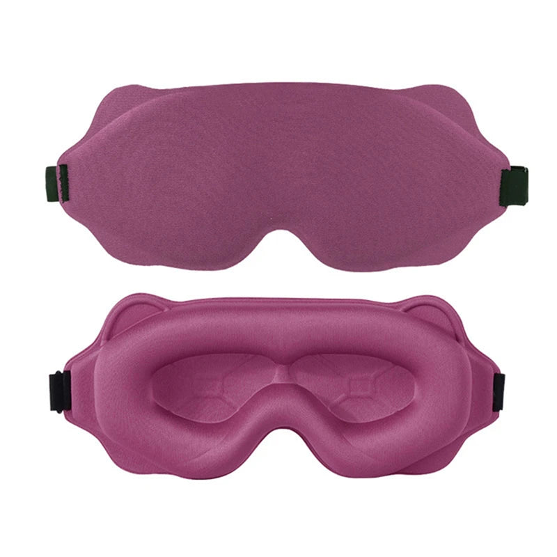 3D Contoured Sleep Eye Mask Weighted Side Sleepers Soft Comfortable Travel Nap Sleep Light Blocking No Eye Pressure Men Women