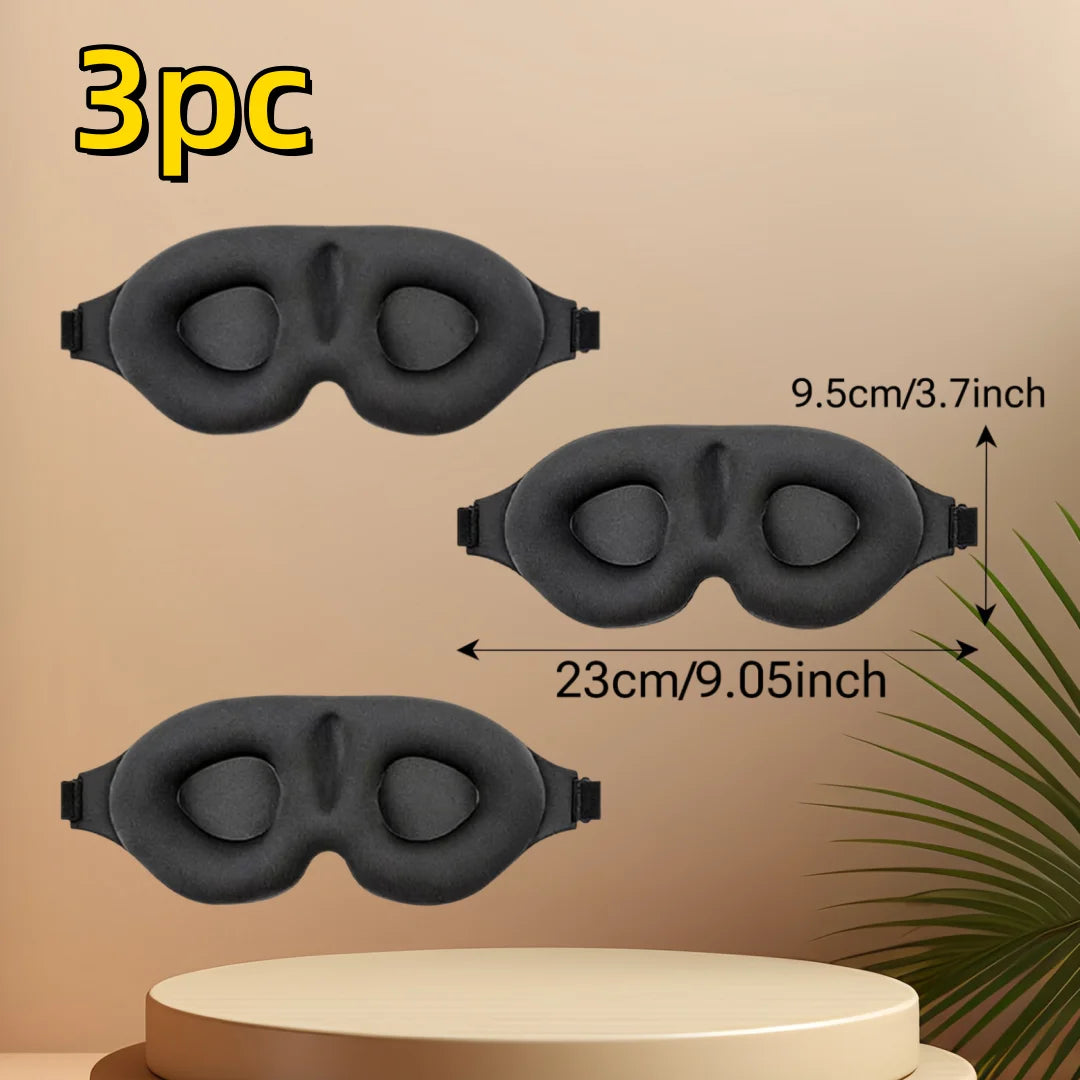 3D Contour Blackout Sleep Mask for Travel